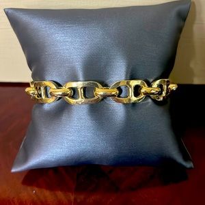 Gold plated chain link bracelet